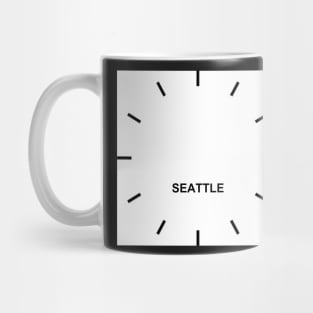 SEATTLE Time Zone Wall clock Mug